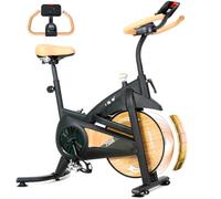 ISE Cyclette da Casa con Resistenza Magnetica, Cyclette per Casa Professionale Exercise Bike con Schermo LCD Supporto per Smartphone/Tablet