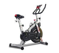 ISE Cyclette da Casa con Resistenza Regolabile, Cyclette per Casa Professionale con Schermo LCD Supporto per Smartphone Exercise Bike per Palestra a Casa