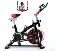 ISE Cyclette da Casa con Resistenza Regolabile, Cyclette per Casa Professionale con Supporto per Smartphone, SY-7802