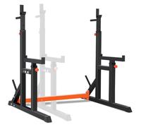 ISE Rack Palestra Multifunzione Supporto Bilanciere per Casa, Squat Rack Porta Bilanciere con Altezza Regolabile per Panca