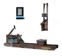 ISE Vogatore Elettromagnetico per Casa - Remoergometro con Resistenza Regolabile 16 Livelli, Display LCD, Pieghevole e Silenzioso, Supporto 150kg, Ideale per Cardio e Forza