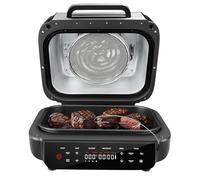 IsEasy Friggitrice ad aria calda, Airfryer con grande vano cottura da 6 l, 50 ℃-250 ℃, friggitrice ad aria calda con sensore di temperatura, funzione DONENESS, 7 funzioni di cottura, lavabile in