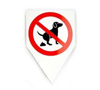 iSecur Cartello Da Piantare Divieto Bisogni Cani 20 x 30 cm - hin036