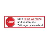 iSecur Cassetta delle lettere magnetica Stop Si prega di non inserire pubblicità e giornali gratuiti, 9 x 3 cm, contro i reklame/volantini, resistente alle intemperie, ai raggi UV, non ingiallisce