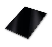 iSecur Pannello composito in alluminio nero I cartello in alluminio resistente alle intemperie I per modellismo stand fieristici segnaletica edilizia fai da te serigrafia 20 x 30 cm I az131
