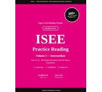 ISEE Practice Reading for High School Entry VOLUME 2