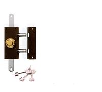 Iseo 910335 Serratura da applicare VIS. Triplice, interno con pomolo, esterno con cilindro da mm.60