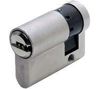 Iseo MEZZO CILINDRO SAGOMATO R6 MISURA 40 = 30+10 mm OTTONE NICHELATO