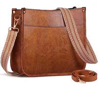 ISEYOU Borsa Tracolla Donna, Borsa a Tracolla in Morbida Pelle PU con Due Spallacci Regolabili Rimovibili Alla Moda, Crossbody Bag per Lavoro Quotidiano, Shopping, Appuntamenti, Viaggi