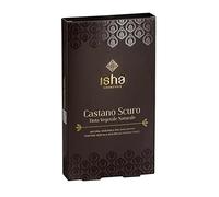 isha cosmetics - Henne Castano Scuro 100 g - Tinta Vegetale in Polvere - Dermatologicamente Testato e al nichel<1ppm