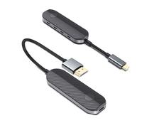 iShare Pro - Kit trasmettitore e ricevitore HDMI wireless 2K, Screaming Netflix, Amazon Video a TV, sincronizzazione video HD e audio, adattatore wireless USB C HDMI per iPhone 15, iPad Pro, MacBook