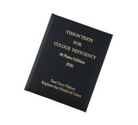 Ishihara 2026 - Libro di prova delle differenze di colore con 38 piastre, strumento essenziale di optometria per lo screening congenito del daltonismo, album di rilevamento delle carenze rosso-verde