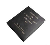 Ishihara Book 2024, 38 pezzi libro di screening della carenza di colore per rilevare cecità rosso-verde, include piastre di valutazione del tipo e della gravità