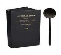 Ishihara Book 2025 Edition - Kit di screening per carenze di colore a 38 lastre con lenti optometriche per uso professionale e domestico