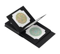 Ishihara - Libro di test per daltonismo, strumento professionale di optometria a 38 piastre per lo screening dei difetti di visione dei colori rosso-verde e blu-giallo, album diagnostico compatto 19 x