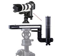 iShoot Supporto per obiettivo pieghevole per teleobiettivo, in metallo, a lunga messa a fuoco zoom lenti & fotocamera, con piastra a sgancio rapido da 20cm, per treppiedi testa a sfera Arca-Swiss Fit