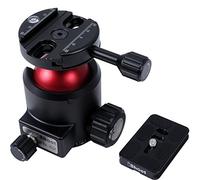 iShoot - Testa a sfera resistente e piastra a sgancio rapido, centro di gravità basso e alta forza di bloccaggio con base panoramica per fotocamera grande con lente lunga, carico massimo 30 kg