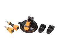 iSHOXS Small Cup Value Pack+ Supporto a Ventosa per Action Cam | Compatibile con GoPro, DJI, Insta, Per Parabrezza, Vetri e Superfici Lisce
