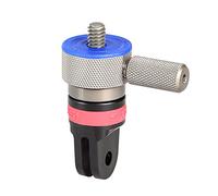 iSHOXS Tripod-2-ProFork Pro 1/4" - Adattatore in alluminio per l'utilizzo con telecamere con registrazione 1/4" - adatto per GoPro e supporti Action Camera compatibili