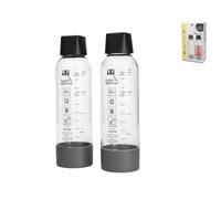 Isi set di 2 bottiglie di ricambio per twist&sparkle gasatore litri 1 - trasparente plastica 9002377040741