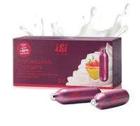 iSi - 24 capsule per crema caricatore professionale per dispenser di crema - Premium N2O in acciaio per tutti i prodotti - Certificato HACCP e riciclabile al 100% - Made in Austria