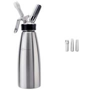 ISI CB502 Sifone montapanna. & Beccucci per Pasticceria, Acciaio Inossidabile, A
