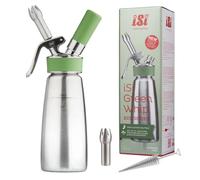 iSi North America Culinary Eco Series Frusta Verde per Panna Montata, Schiume e Condimenti a Base Vegetale; 1 Quarto, Acciaio Inox