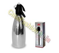 ISI SIFONE 1 LT PER SELTZ SODA SIPHON INOX BAR BARMAN HORECA PROFESSIONALE 2026