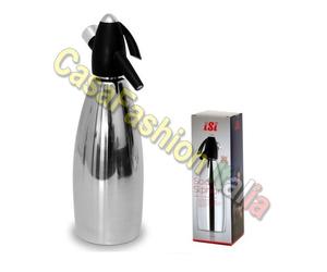 ISI SIFONE 1 LT PER SELTZ SODA SIPHON INOX BAR BARMAN HORECA PROFESSIONALE 2026