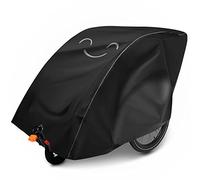 Isibell Copertura per rimorchio per bicicletta, chiudibile, universale, riflettente, 2 posti