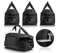 ISIBELL® Set di 4 borse per box da tetto con gradino per facile carico e scarico e marcatore identificativo/Borsa duffel/borse per box da tetto/borsa per box da tetto