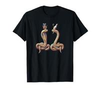 Iside Come Serpente Uraeo e Osiride Serapide Maglietta