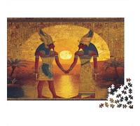 Iside e Osiride di fronte al sorgere del sole sul NiloPuzzle 1000 Pezzi Per Adulti, Giochi Educativi38x26cm/1000pcs