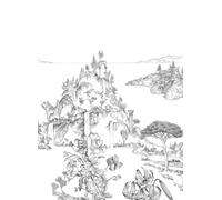 Isidore Leroy Carta da parati panoramica Cite Revee - Panel B