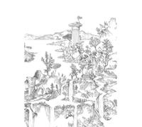 Isidore Leroy Carta da parati panoramica Cite Revee - Panel C