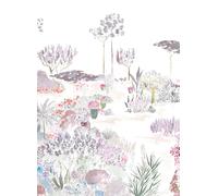 Isidore Leroy Carta da parati panoramica Jardin de France - Gris Rose Panel A