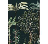 Isidore Leroy Carta da parati panoramica Jardin des Oiseaux Nuit - Panel A