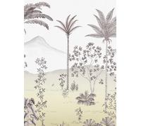 Isidore Leroy Carta da parati panoramica Jardin des Oiseaux Safran - Panel B