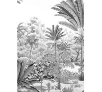 Isidore Leroy Carta da parati panoramica Riviere des Parfums Gris gravure - D 10/11/12