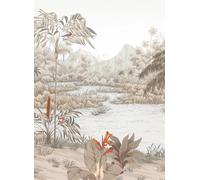 Isidore Leroy Carta da parati panoramica Riviere des Parfums Sepia - B 4/5/6
