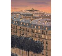 Isidore Leroy Carta da parati panoramica Toits De Paris Coucher Le Soleil