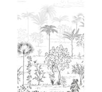 Isidore Leroy Carta da parati Sur la route de Samarcande - Gris Panel A