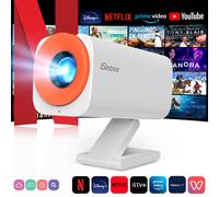 ISinbox Smart Mini Proiettore V16 Android13 Native720P Supporto Proiettore con raggio video 1080P WiFi6 BT5.2 HDMI Film all'aperto portatile