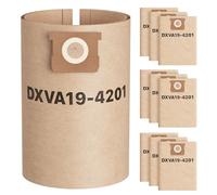 iSingo 9 sacchetti per aspirapolvere compatibili con aspirapolvere DEWALT DeWalt DXV23PTA 23L DXV38S 38L DXV20PA 20L, DXV34P, DXW38P, DXV30S, sacchetti di ricambio ad alta efficienza, da 6 a 10