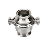 ISIRYK Valvola di ritegno Sanitaria a Tre Morsetti Valvola di ritegno Tri Clamp 3/4" 1" 1,5" 2" 2,5" Flusso unidirezionale Acciaio Inossidabile SS 304(Size:32mm Ferrule 50.5)
