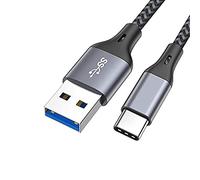 ISIUM APM 900053 - Cavo USB 3.0 A/Type-C maschio/maschio rinforzato in nylon, cavo USB, 1 m di lunghezza, velocità di trasferimento fino a 5 Gbps, compatibile con PC, smartphone e tablet, colore: