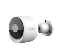 Isiwi Pik Telecamera WiFi da esterno 3MP. Videocamera Sorveglianza con visione Nottura, Rilevazione di movimenti/suoni, Audio bidirezionale, IP65, SD Card, IR LED, Compatibile con Alexa/Google