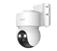 Isiwi Redi e+ Telecamera Motorizzata PT, 4G LTE Uso Esterno a batteria eSIM (inclusa)/SIM AOV videosorveglianza senza fili H24 3MP SD Card 512GB IP65 Rilevazione Umani PIR, Audio, Alexa/Google App