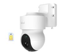 Isiwi Redi Telecamera Motorizzata 4G Uso Esterno a batteria con SIM, sorveglianza senza fili, 2MP,SD Card,IP65,Rilevazione Umani PIR, Audio, Compatibile con Alexa/Google,App per smartphone