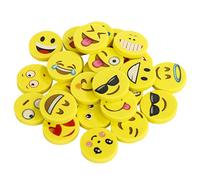 ISIYINER Emoji Emoticon Gomma 144 Pezzi Cancellare Matita Set Emoticon Erasers per Festa Bambini Compleanno Battesimo Natale Regalo